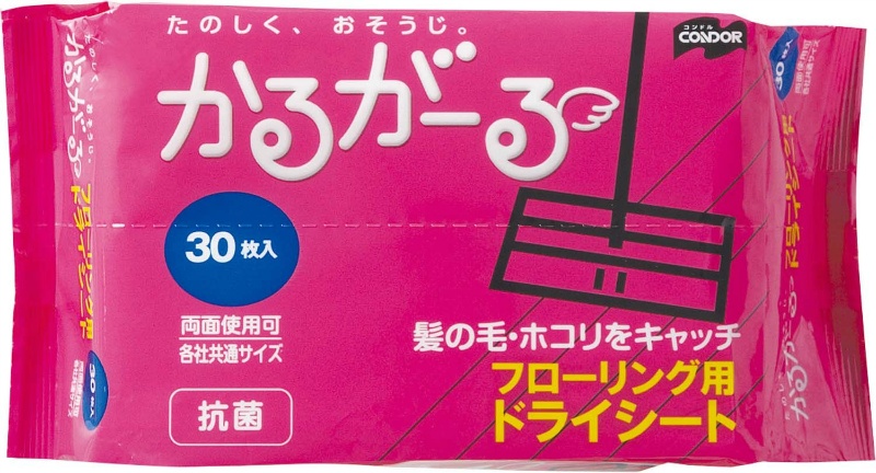 かるがーる フローリングドライシート30P フローリング用ドライシート 30枚入り  MO649-025X-MB CONDOR コンドル 山崎産業