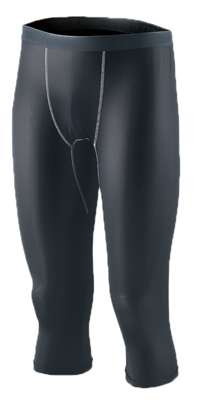 ストレッチインナー 7分丈パンツ M 接触冷感 吸汗速乾素材 X-COOL 着圧 ストレッチ素材 熱中症対策 つくし工房 CN408