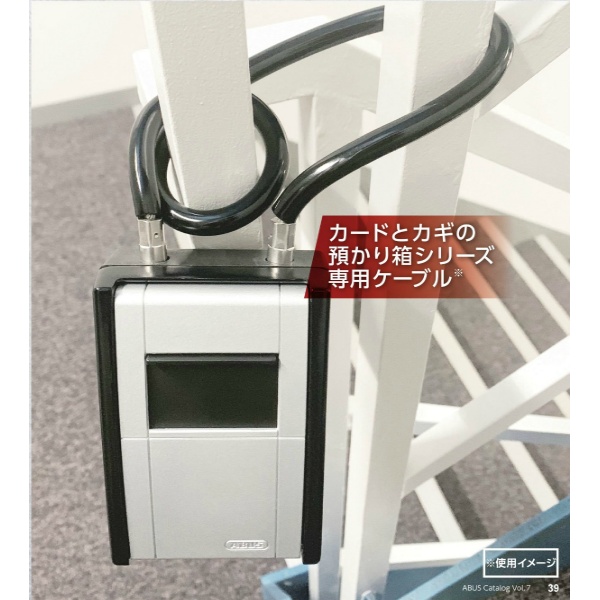 Abus キーボックス用チェーン カードとカギの預かり箱シリーズ専用ケーブル DS-KB-CB アバス 日本ロックサービス