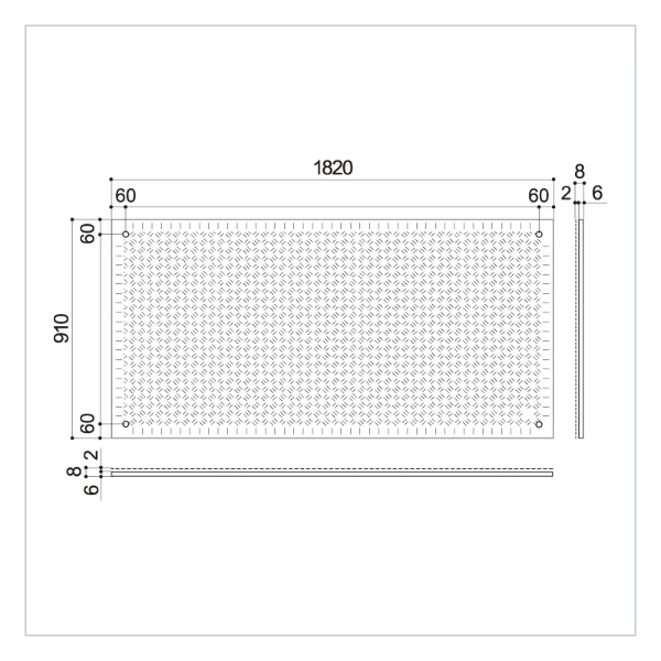 イベント用樹脂製敷板 Wターフ 3×6 910mm×1820mm×厚み8mm  緑