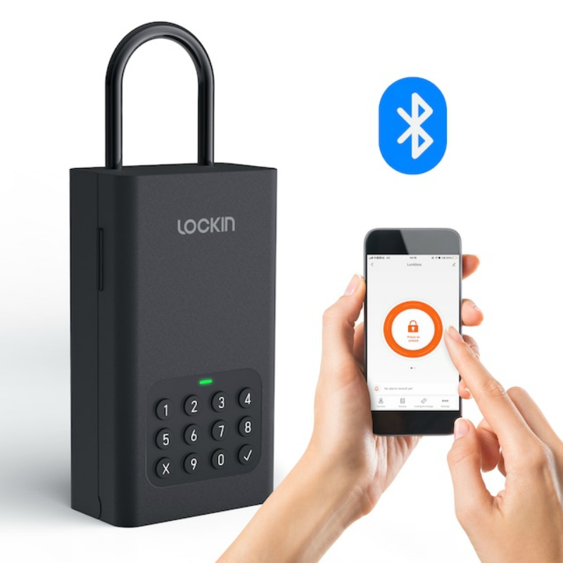 全天候型屋外用 スマートキーボックス セキュリティボックス スマートパドロック ロックイン Smart Lock Box L1　遠隔操作 Bluetooth解錠 暗証番号発行 ワンタイムパスワード 操作履歴確認可能 防水 腐食耐性 凍結耐性 Type－C給電  Lockin 日本ロックサービス