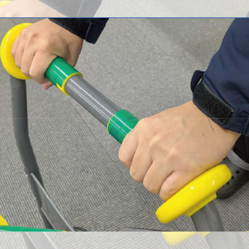 台車ハンドル用グリップ ハンドロック AR-4234  冷え対策 挟まれ防止 グリップ向上 指ガード アラオ ARAO