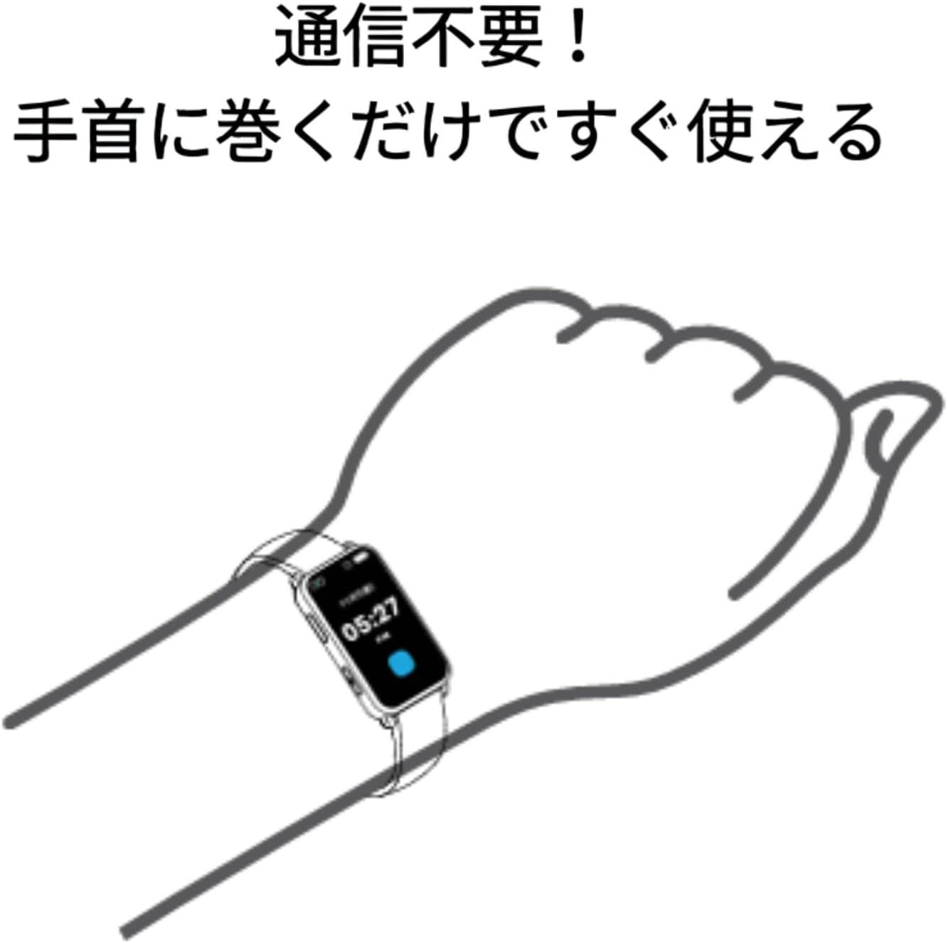 スマート猛暑対策ウォッチ hamon band V ハモンバンド MH10B26 時計機能 深部体温 MITSUFUJI ミツフジ