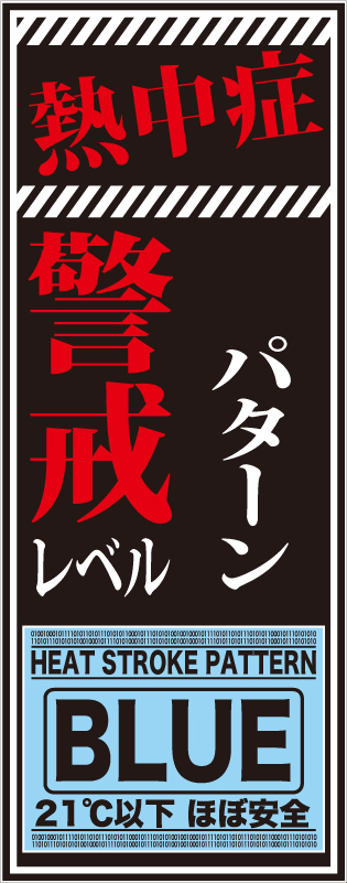 注意看板『熱中症警戒レベルマグネット付き』