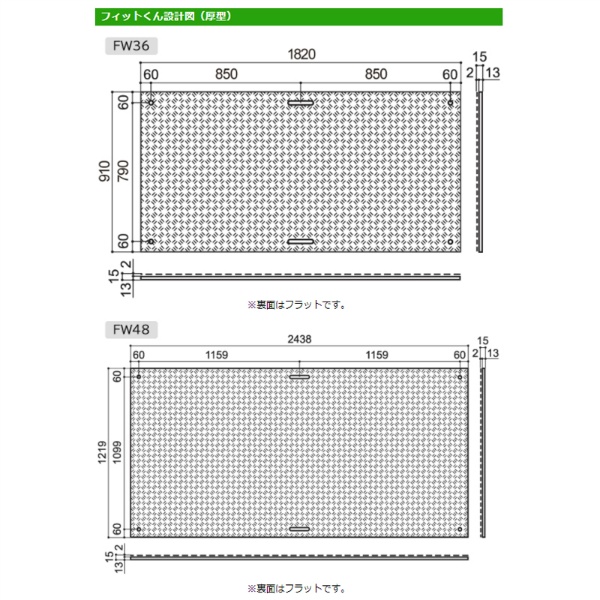 合成ゴムマット フィットくん 4×8 1219mm×2438mm×厚み13mm FD48