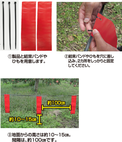 【30m用/30個入】ハクビシン用忌避剤 撃退!ハクビシン(屋外用) 激臭シート 33cm×9cm 効果約1年間継続 特許取得済 獣害対策 防獣 畑 農業 園芸 侵入防止 プラスリブ