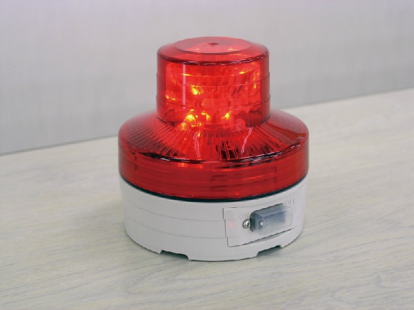 電池式LED警告灯 ニコUFO 手動式 VL07B-003A 76φ 防水IP55 マグネット