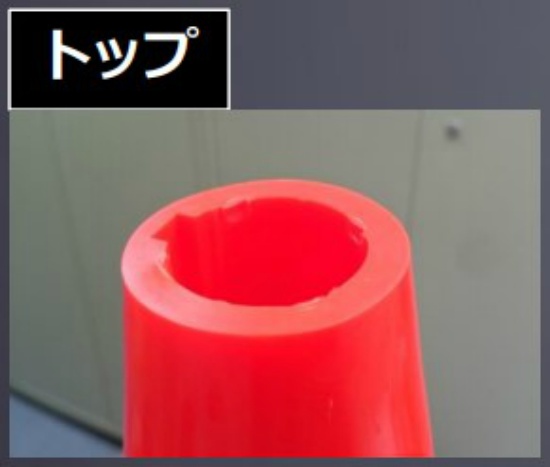 ＰＶＣソフトスマートコーン　H700mm　青／白 355×355×H700mm 三角コーン パイロン カラーコーン