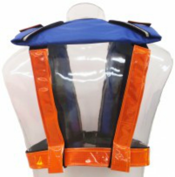 自動膨張首掛式 作業用救命衣 オーシャンLG-1　JR型 ネイビー/オレンジ