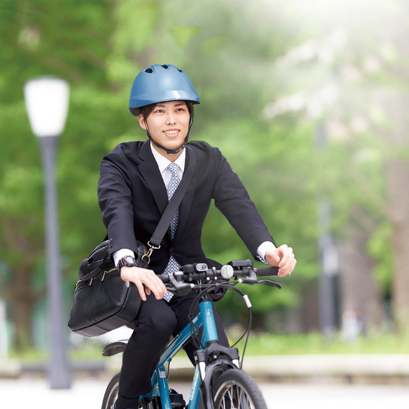 自転車用ヘルメット チャリーノ S/Mサイズ ABS ワンタッチ式アゴバンゴ アジャスター付 SG認証品 交通事故傷害保険付き DICプラスチックヘルメット Chalino