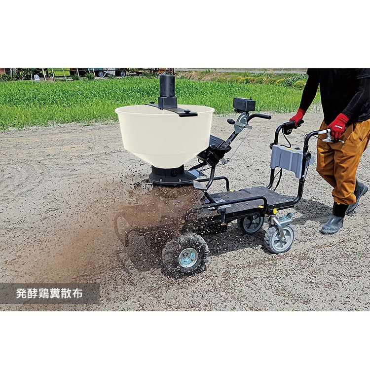 撒きざんまいプレミアム・4輪タイプ 幅620mm×長さ1560mm×高さ1205mm 肥料 顆粒 粉 鶏ふん 農業 ガーデニング KT-8FK2 和コーポレーション