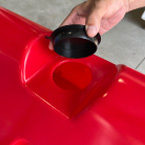 SDガード 100L注水式バリケード H500mm×W1000mm×D500mm 11kg 防護柵 視認性抜群 省スペース リサイクル可 建設現場 土木工事 駐車場 イベント会場 スイコー