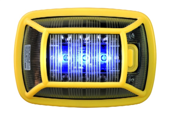電池式LED警告灯 ニコハザード３面　青色 乾電池タイプ ＶＫ16Ｈ-004Ｈ3-青 NIKKEI 日恵製作所