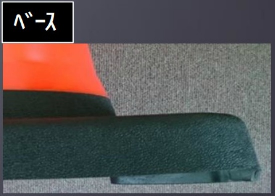カラーコーン ＰＶＣソフトスマートコーン　H700mm　緑／白 355×355×H700mm 三角コーン パイロン