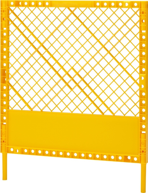 サンコー プラスチックフェンスＳ−1 黄 ×5個セット ビバホーム｜建築、建設用