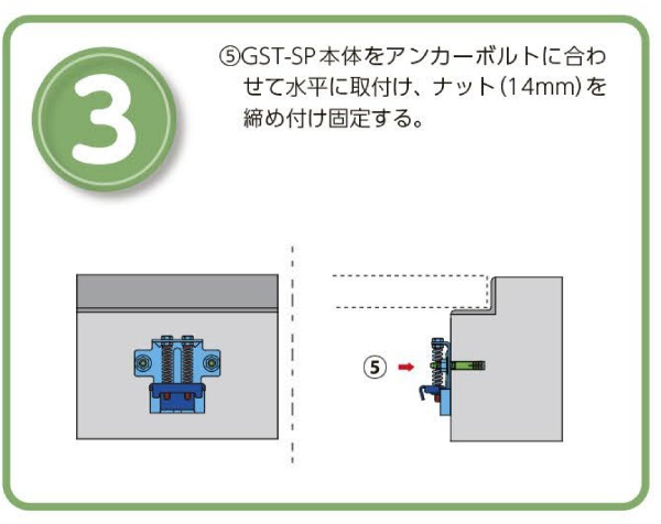 グレーチングストッパーSP取付手順3