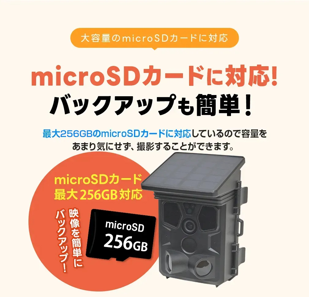 小型トレイルカメラWTW-TCS38AP