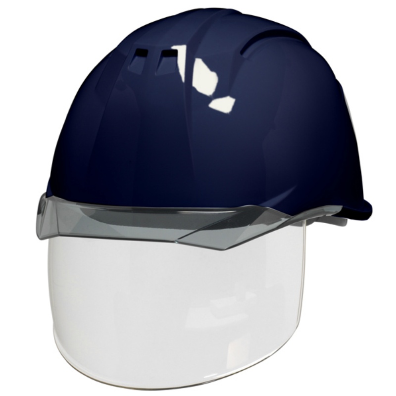 最上級軽量シールド面付きヘルメット 保護帽 AA11EVOシリーズ AA11-CS ABS樹脂 透明ひさし 飛来・落下物用 墜落時保護用 電気用 10カラーバリエーション DICヘルメット