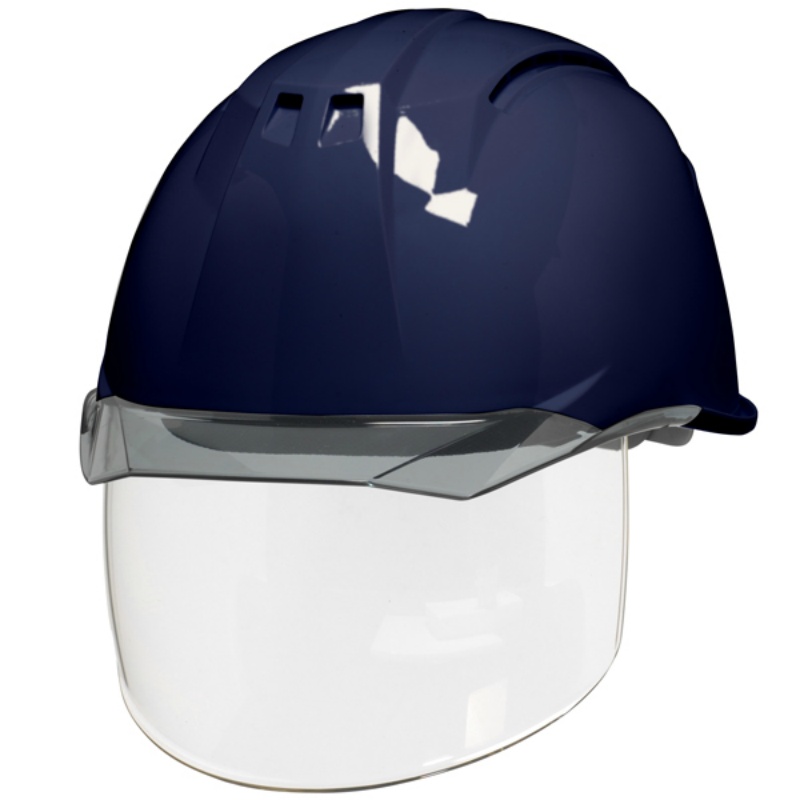 最上級軽量シールド面付きヘルメット 保護帽 AA11EVOシリーズ AA11-CSW ABS樹脂 通気孔付き・透明ひさし 飛来・落下物用 墜落時保護用 10カラーバリエーション DICヘルメット