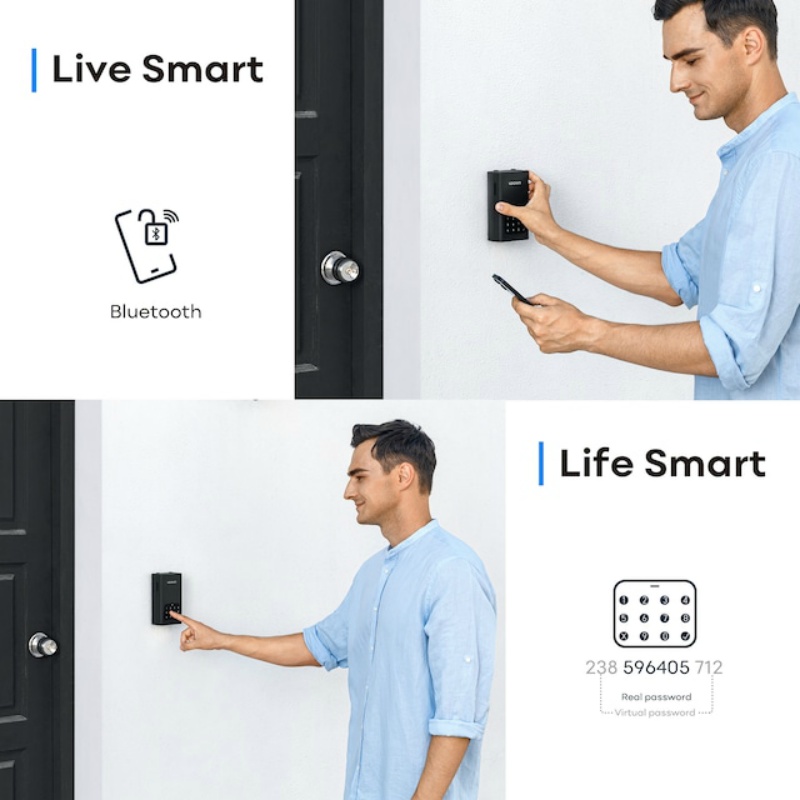 全天候型屋外用 スマートキーボックス セキュリティボックス スマートパドロック ロックイン Smart Lock Box L1　遠隔操作 Bluetooth解錠 暗証番号発行 ワンタイムパスワード 操作履歴確認可能 防水 腐食耐性 凍結耐性 Type－C給電  Lockin 日本ロックサービス