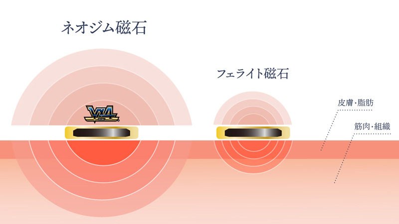 磁気ネックレス Vx4パワーネックレス ヴイフォー ネオプラス 磁石 スポーツ 管理医療機器 血行促進 肩コリ改善