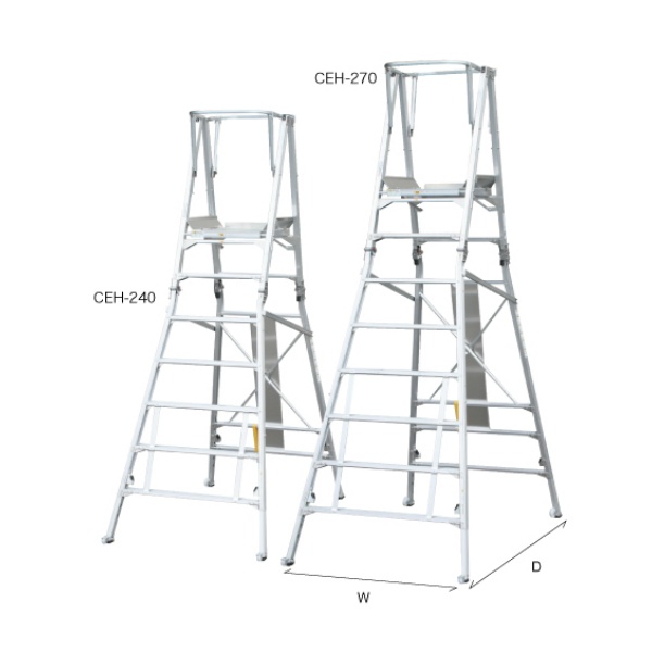 作業用踏台  コンスタワー CEH-270 600×500×2400～2700mm NAKAO ナカオ