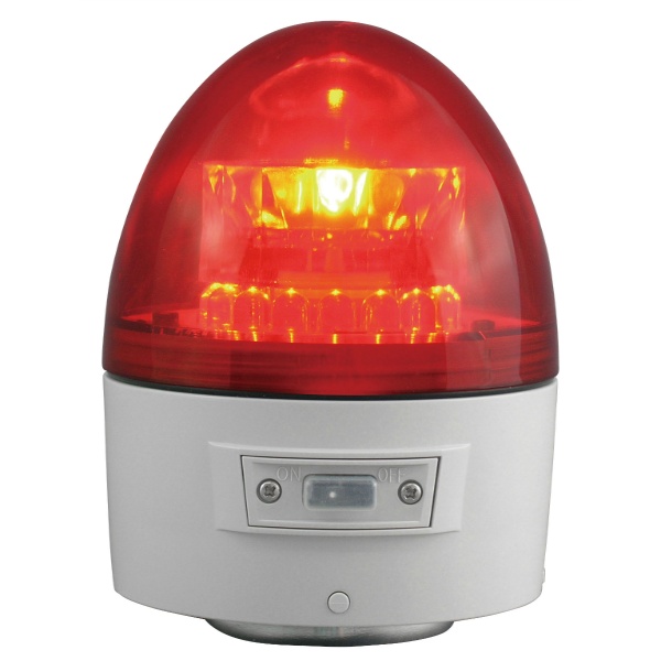 【高輝度タイプ】電池式LED警告灯ニコカプセル VK11B-003NR 回転灯 赤 レッド パトライト 警告灯 マグネット取付/3点固定兼用 日恵製作所 nikkei