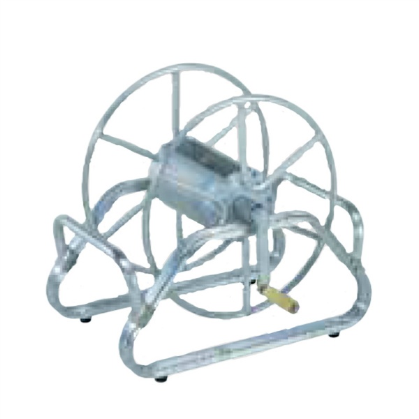 ホース巻取機 MA-1B 床置型 全高600mm×全長650mm×全幅600mm 最大ホース巻取長さ150m ホースリール 散水ホース収納 工事用 業務用 屋外 昭和ブリッジ