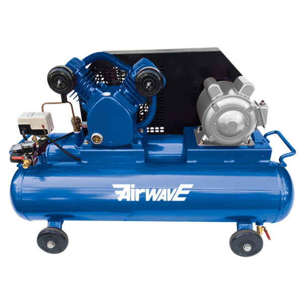 単相100Vベルト式ツインタンクコンプレッサー60L AirWAVE SP-60TW 幅930mm×奥行520mm×高さ610mm 和コーポレーション