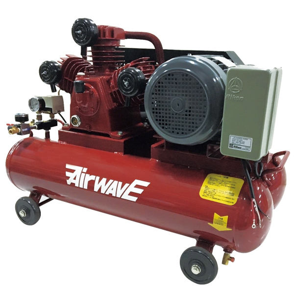 三相200Vベルト式ツインタンクコンプレッサー60リットル SP-3300 幅930mm×奥行520mm×高さ670mm 和コーポレーション