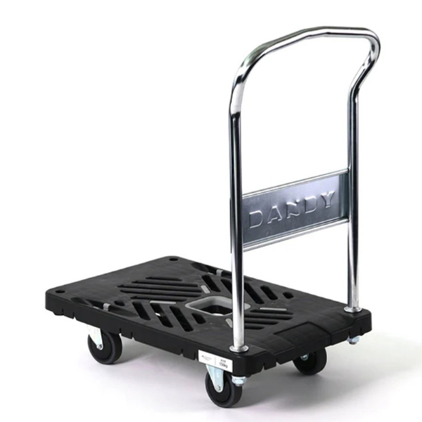 【4輪自在タイプ】DANDY Xseries 固定ハンドル式台車 静音 最大荷重150kg 軽量 プラスチック製 運搬 オフィス キャンプ 現場 UXL-LS4 花岡車輌 HANAOKA
