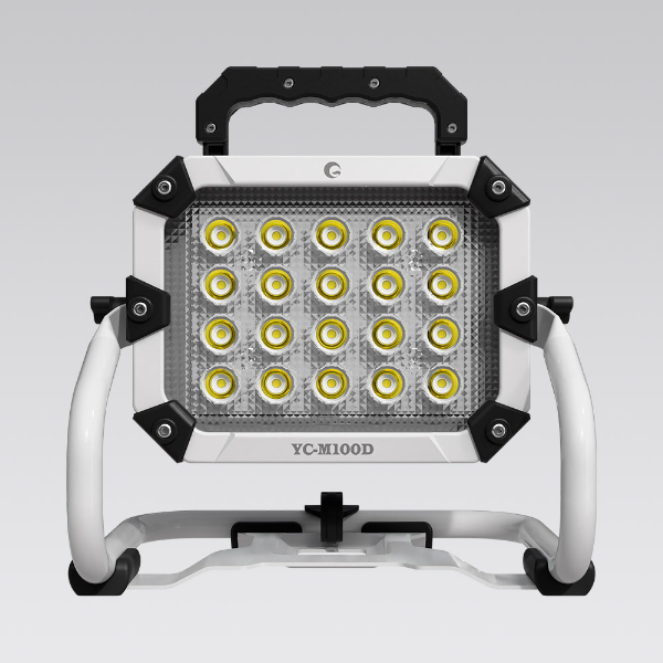 【マキタバッテリー対応】充電式LED投光器 ワークライト 明るさ最大9500lm 100W相当 USB出力 3WAY設置対応 耐衝撃 現場 防災 キャンプ YC-M100D グッドグッズ