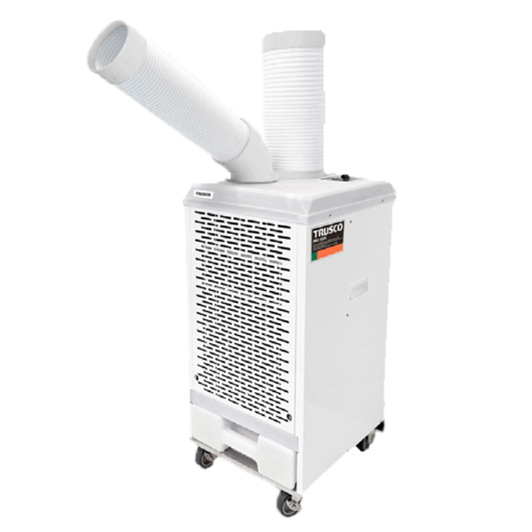 【排水タイプ/パワーヘッドなし】スポットエアコン 首振りなし 単相200V 冷房能力ハイパワー(3.0kW~) TS34ECN-3 ホワイト TRUSCO トラスコ中山