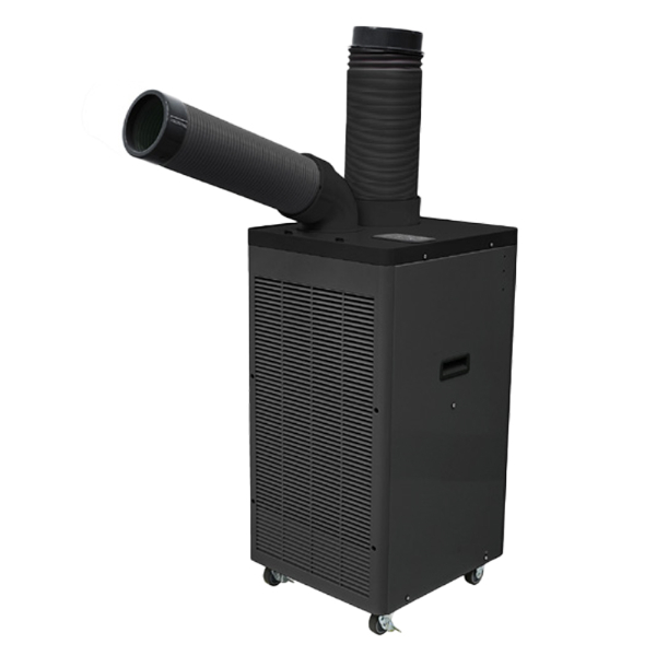 【ドレンレスタイプ/パワーヘッドなし】スポットエアコン 首振りあり 単相100V 冷房能力強 SPC-25ACN-DSTN ブラック TRUSCO トラスコ中山