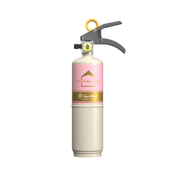 【2026年製】住宅用消火器 キッチンアイ 中性強化液 ピンク MVF1HBP リサイクルシール付 Non-PFAS MVF1HBシリーズ 全5色 モリタ宮田工業