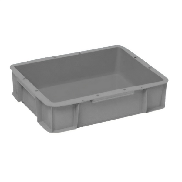 パーツボックス STコンテナー 底格子リブ ST-14C 13L グレー 外寸470mm×370mm×115mm 岐阜プラスチック