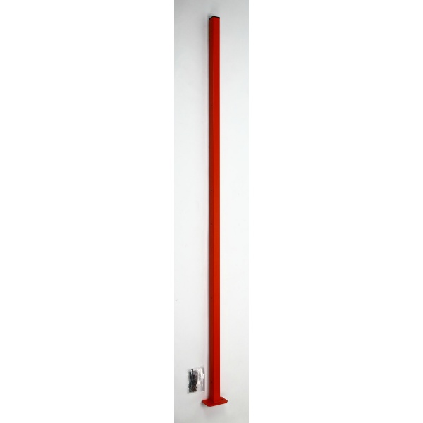 【屋内用・単品】 スチール製ワイヤーメッシュパーティション ヘリオス 支柱H2000mm TCPT-0006 W80mm×H2000mm×D120mm 高岡ケージ工業
