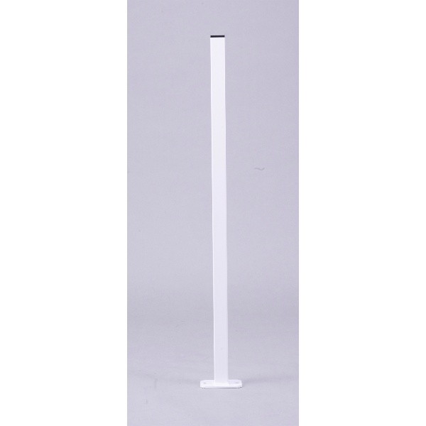 【屋外用・単品】スチール製ワイヤーメッシュパーティション ヘリオス 支柱H1000mm TCPT-0018 W80mm×H1000mm×D120mm 高岡ケージ工業