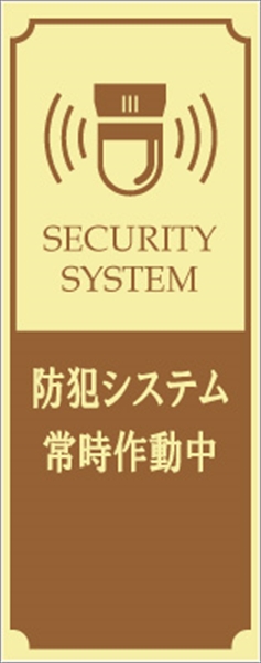 無反射　防犯カメラ看板【鉄枠付】