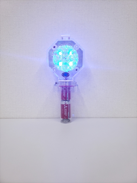 【25個セット】高輝度LED点滅灯 ＬＺフラッシュ120 青 乾電池式 耐水仕様  工事保安灯 セーフティライト