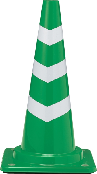サンコー スコッチコーン　700Ｈ　緑／白 ×40個セット ビバホーム - 4