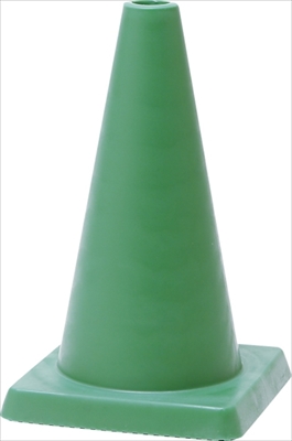 PE製 ミニコーン 275mm×275mm×H450mm 緑