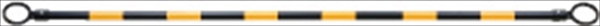 【10本セット】大リング 伸縮式 スライドコーンバー 1m～2m 黄/黒 34φ リング内径約102mm