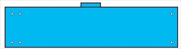 腕章 カバーなしタイプ 無地 90mm×400mm 青 ホック・安全ピン付き
