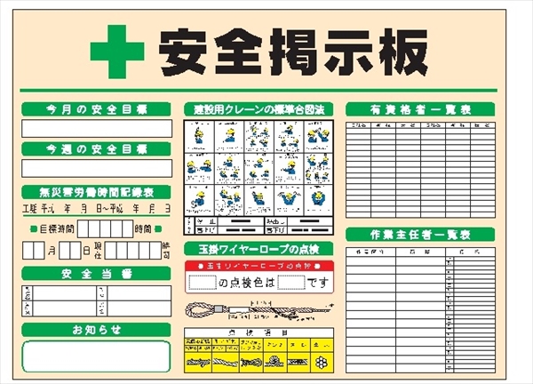 安全掲示板　コンパクトサイズ ＣＰ掲示板102 900mm×1200mm