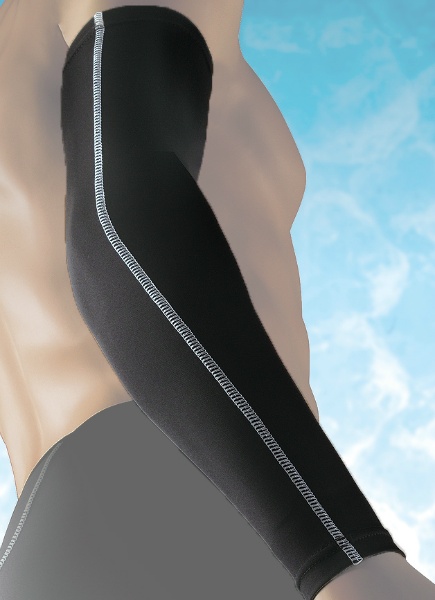 【2枚1組】コンプレッションアームカバー Lサイズ CN751 ブラック 接触冷感 吸汗速乾素材 X-COOL 着圧 ストレッチ素材 UVカット 日焼け防止 熱中症対策 つくし工房