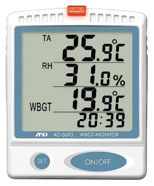 壁掛・卓上型熱中症指数モニター 熱中症対策　暑さ対策