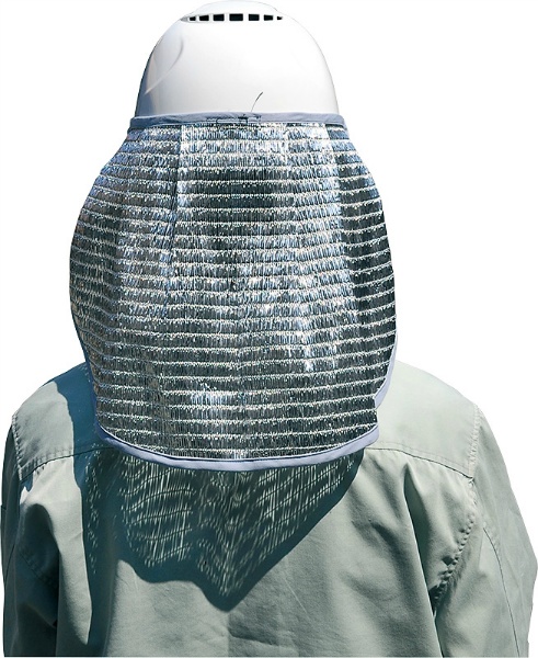 涼かちゃん　ヘルメットケープ  ヘルメット取付垂れ フリーサイズ ダイオミラー 日差しカット