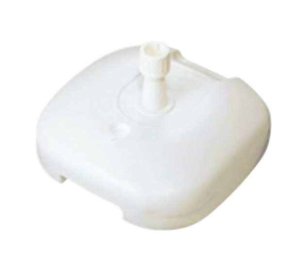 パラソルベーススタンド ホワイト H28.5cm×W46cm×D46cm M-7140 1.3kg 注水時19kg