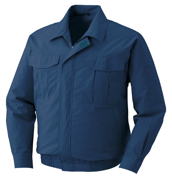 空調服 CN303 ダークブルー M 綿100% ※ファン・ケーブル・バッテリー別売 熱中症対策 夏用 空冷式 作業服 クーリングウェア つくし工房